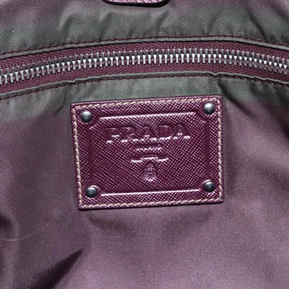 PRADA Tote Bag Nylon Pink Silver Auth bs31047 - Picture 10 of 16